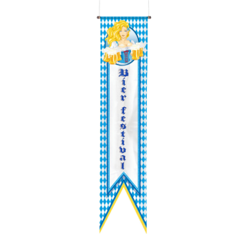 Oktoberfest beer mug banner - 40x180 cm