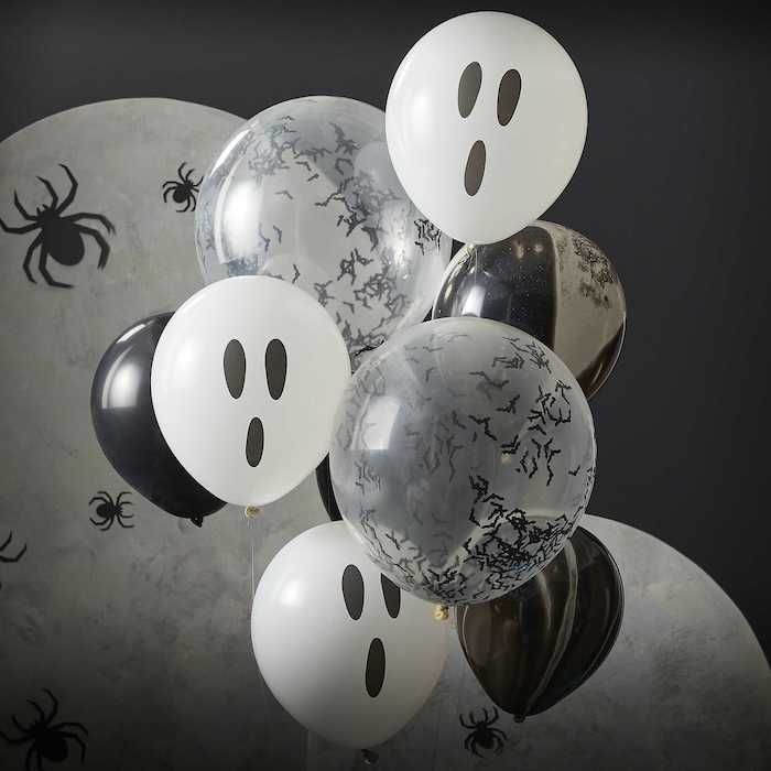 Halloween Balloons With Mixed Designs x9