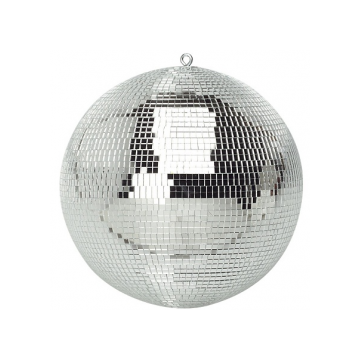 Silver Disco Ball - 50 cm including hanging hook