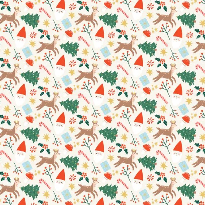 Christmas wrapping paper with Christmas motifs for gift wrapping 70x200 cm