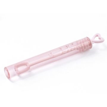 Bubble Tube With Heart Handle Pink - 10 cm