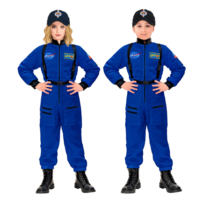 Blue astronaut costume for kids