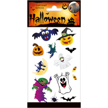 Charming Halloween fake tattoos 12x