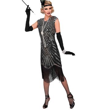 Silver Flapper Gatsby Dress for Women