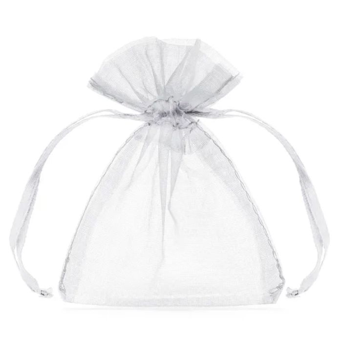 Organza bags 10x - 10 cm white 