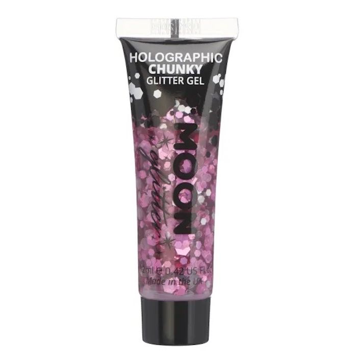 Holographic Chunky Glitter Gel Pink 12 ml Moon Creations