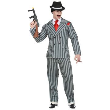 Gangster costume for men in leather look