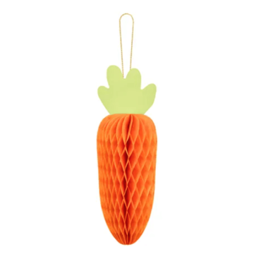 Carrot honeycomb decoration - 20 cm