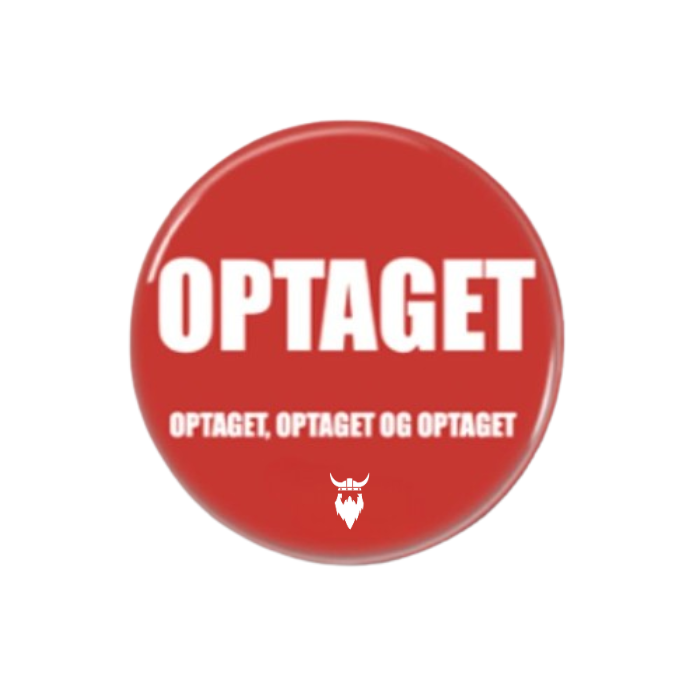 Traffic light party taken badges red 10x - 58 mm