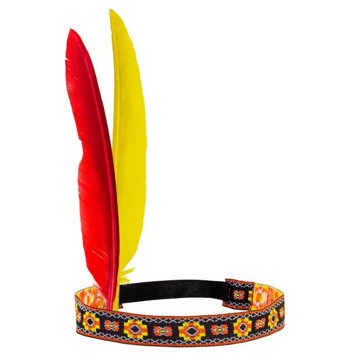 Indian headband with feathers