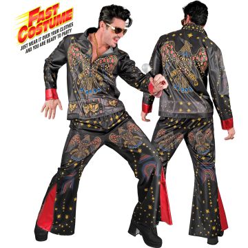 Black Rockstar Costume for Men