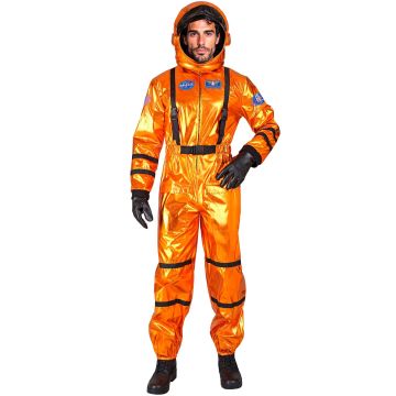 Orange Astronaut Costume for Men