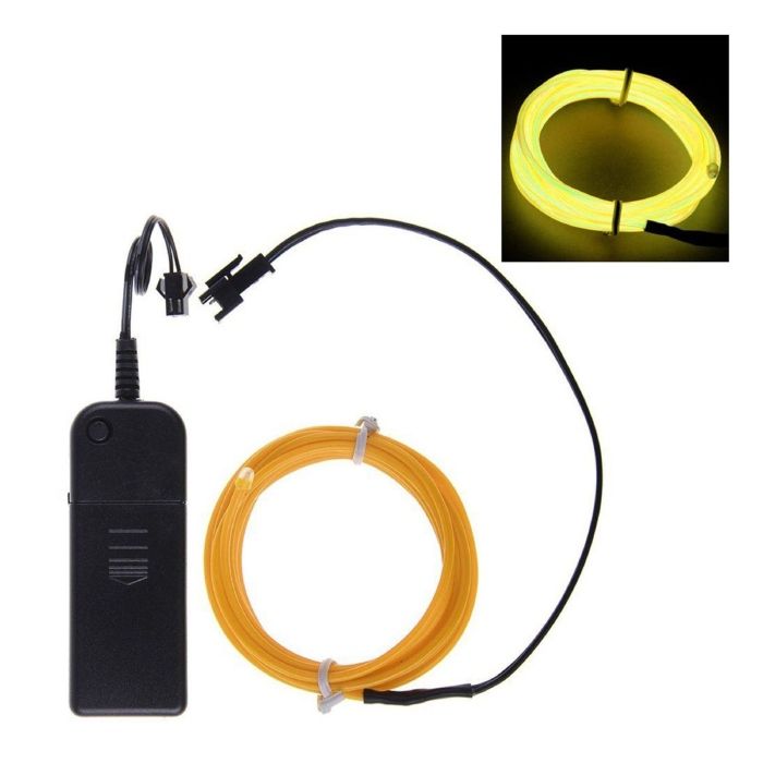 Neon LED wire 5 m yellow