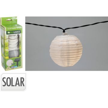 White Solar Lanterns 10 pcs. with Warm White LED