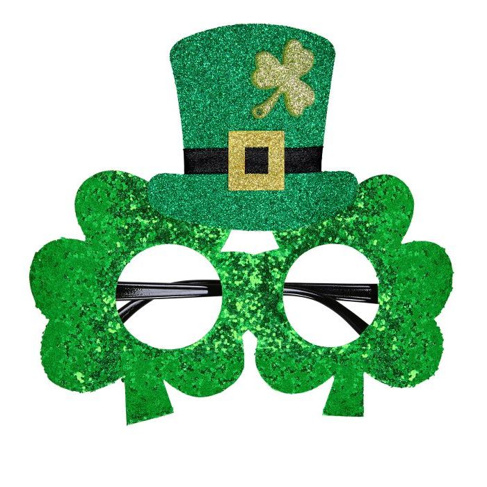 St. Patrick's Day Glitter Glasses