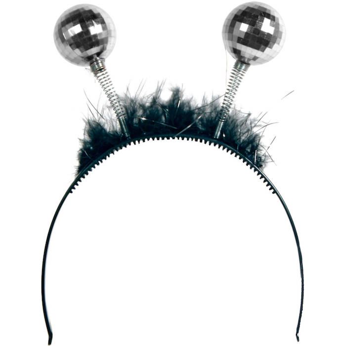 Headband with silver disco balls - one size
