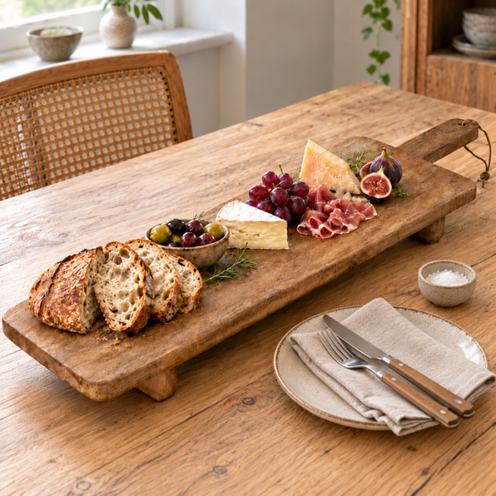 Mango Wood Serving Board on 2 Legs approx. 100 cm