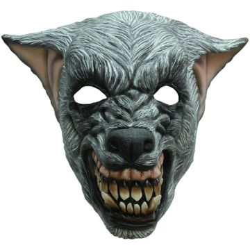 Creepy Silver Wolf mask