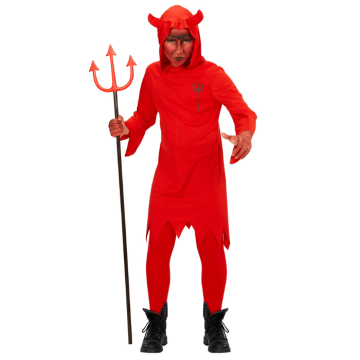 Red devil costume for children