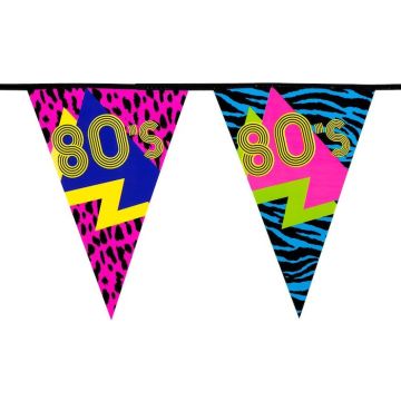 80s bunting - 6 m