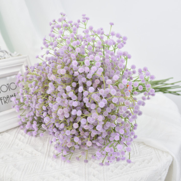 Artificial bridal veil flower purple - 63 cm