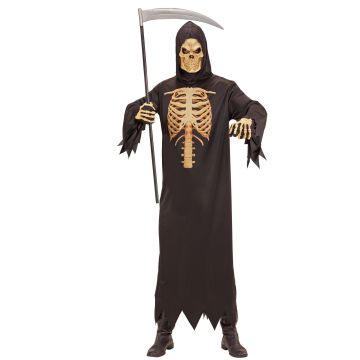 Men's Grim Reaper Costume with Rib Design