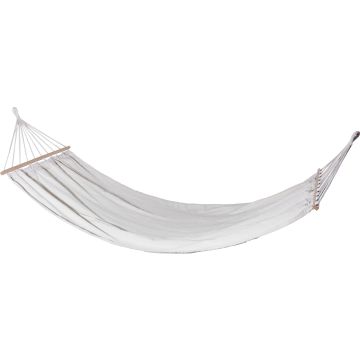 Cotton and Polyester Hammock with Wooden Rods, 200 x 100 cm