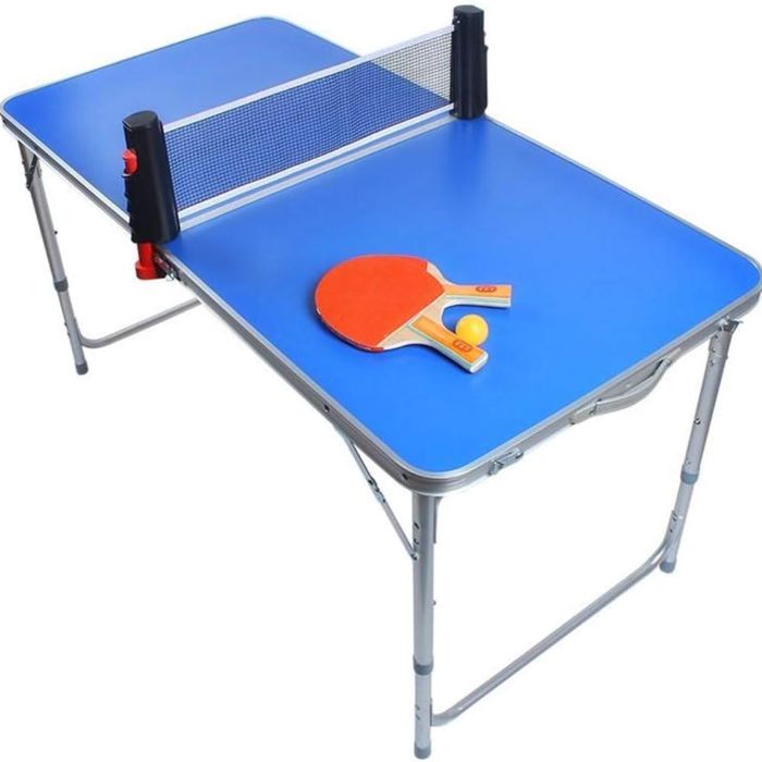 Mini Table Tennis Table including 2x bats and 5x balls 126x69 cm