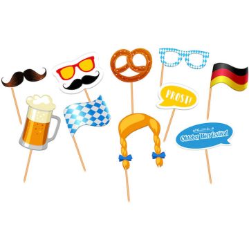 Photo Booth props Oktoberfest 10x