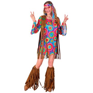 Hippie costume for ladies - 4 pieces