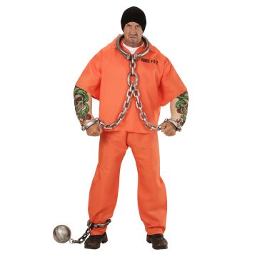 Prisoner Costume with Tattooed Arms