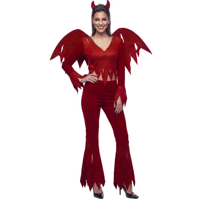 Red Devil Costume with Trousers and Wings
