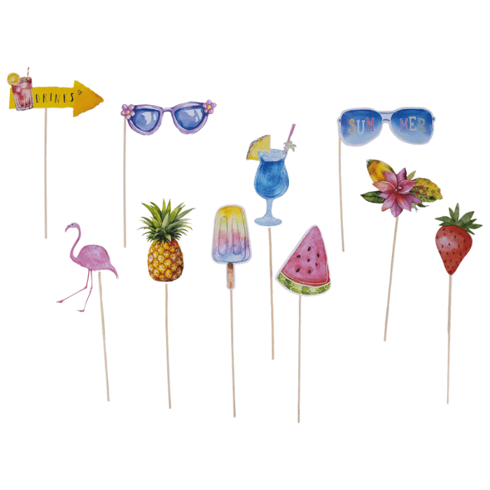 Photo booth summer props 10x