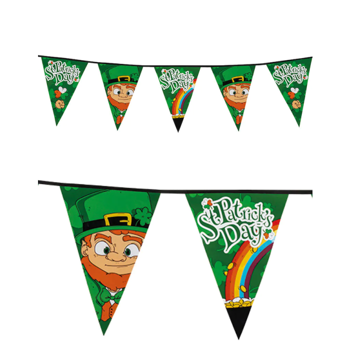 St. Patrick's Day bunting garland - 8 m