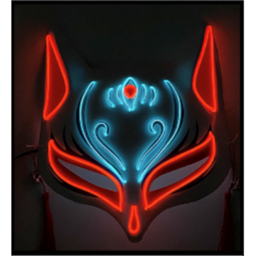 Japanese cat LED mask that lights up in the dark