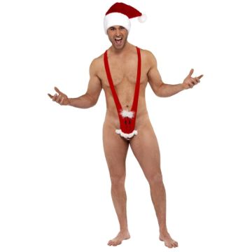 Santa mankini red costume