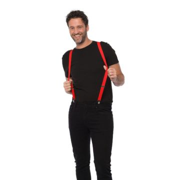 Red one-size unisex suspenders
