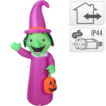 Inflatable Halloween Witch with LED Lights 150 cm