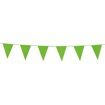 Green Plastic Bunting - 3 metres