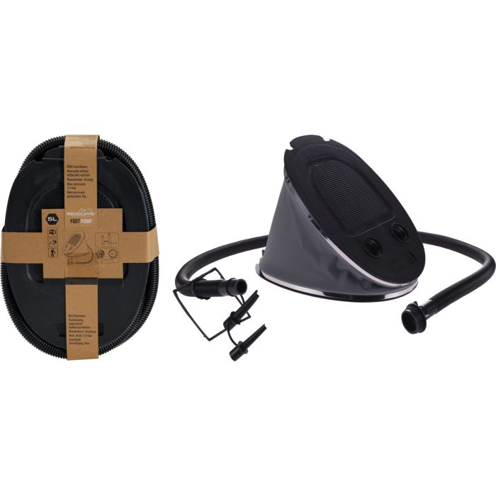Foot Pump with Extra Nozzles, 5 Litres