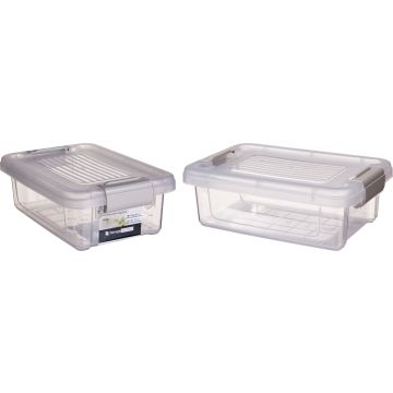 Storage Box 800 ml with Grey Clips