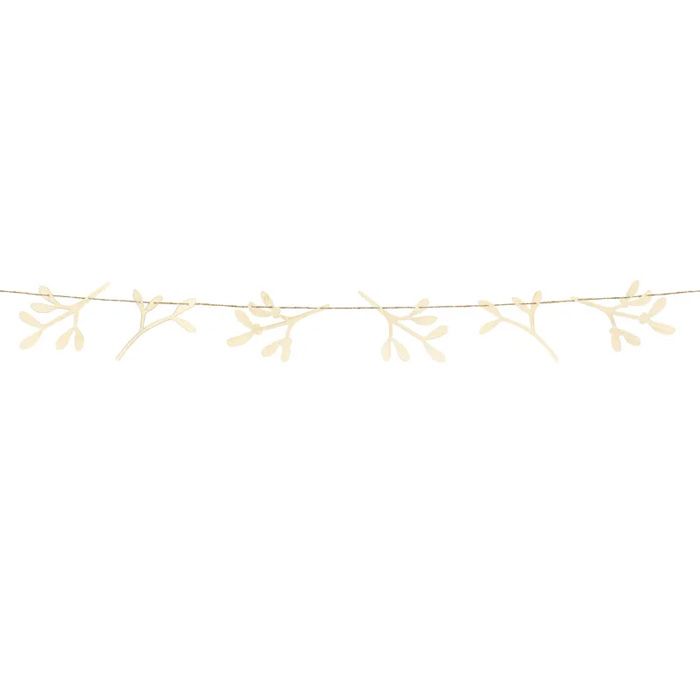 Wooden Mistletoe Garland - 127 cm