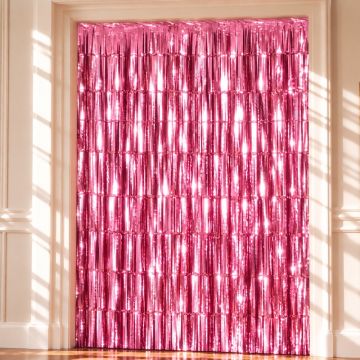 Pink Glitter Curtain - 100 x 240 cm