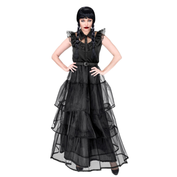 Gothic ballroom dress costume black