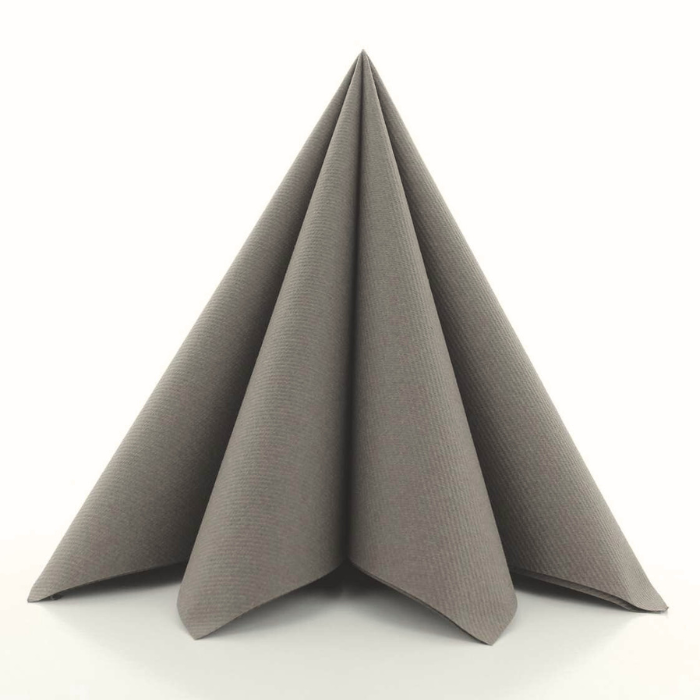 Luxury napkins grey-brown 12x - 40x40 cm