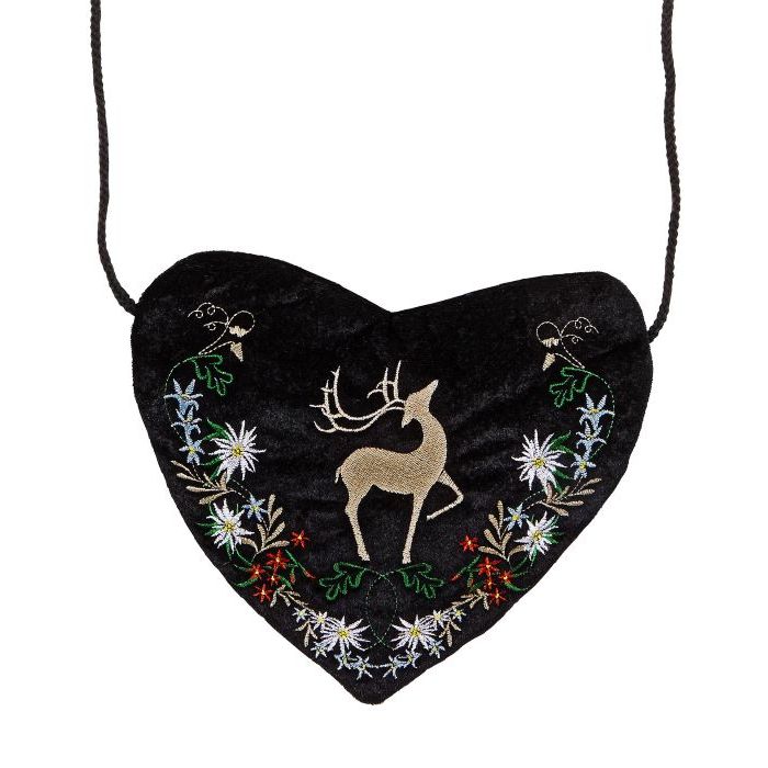 Oktoberfest bag heart with stag - one size