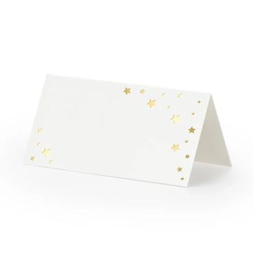 Place cards with Gold Stars 10x