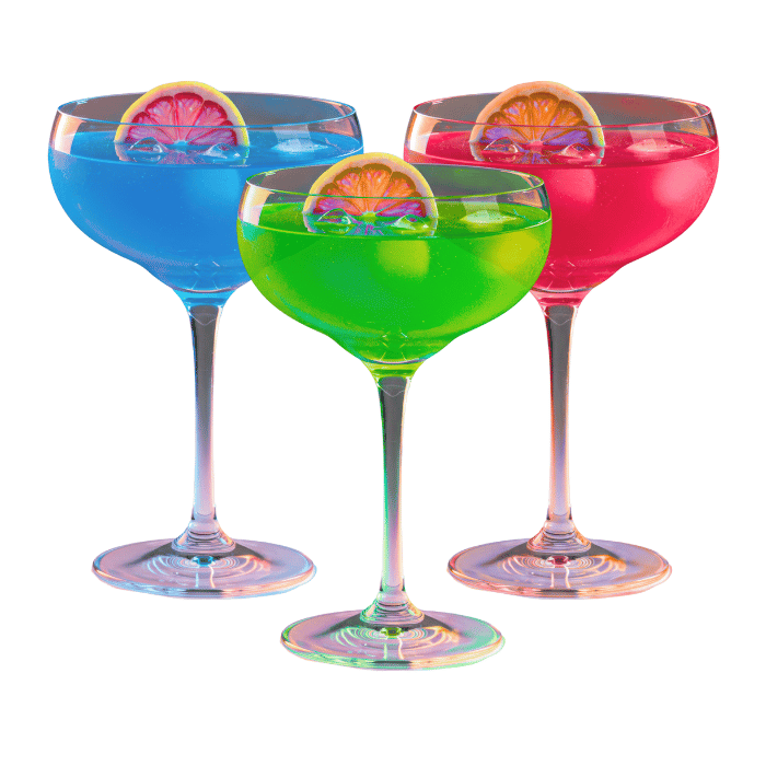 Coupe cocktail glasses 4x - 240 ml