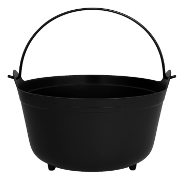 Black Witch Cauldron - 38x36x25 cm