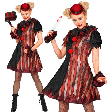 Creepy Clown Dress for Ladies